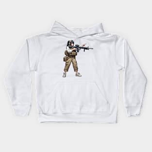 Tactical Girl Kids Hoodie